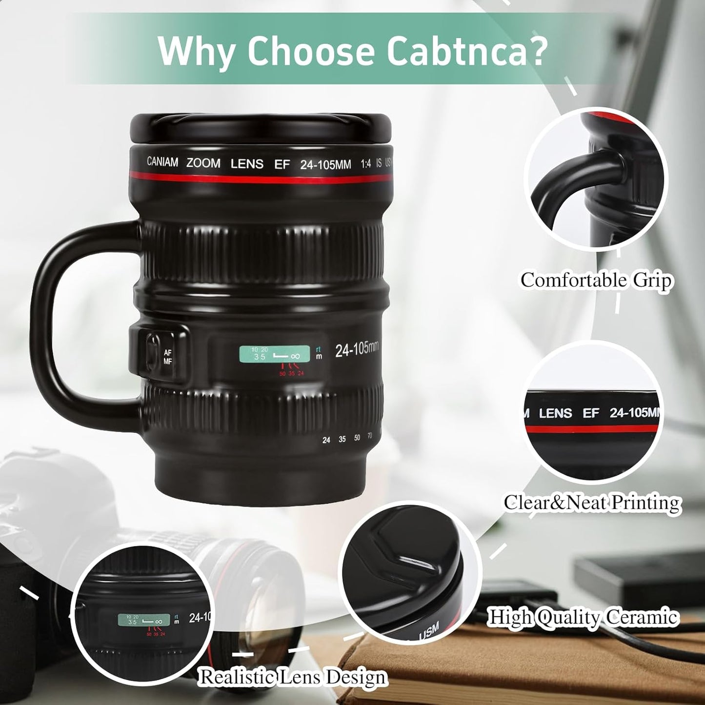 Camera Lens Coffee Mug